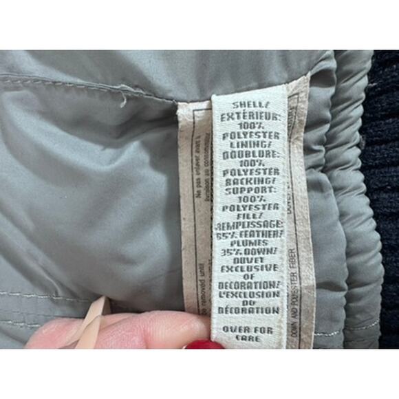 "Abercrombie & Fitch" Navy, Puffer, Zip Up Vest, Hooded, Y2K, Vintage,SZ L - Picture 8 of 14